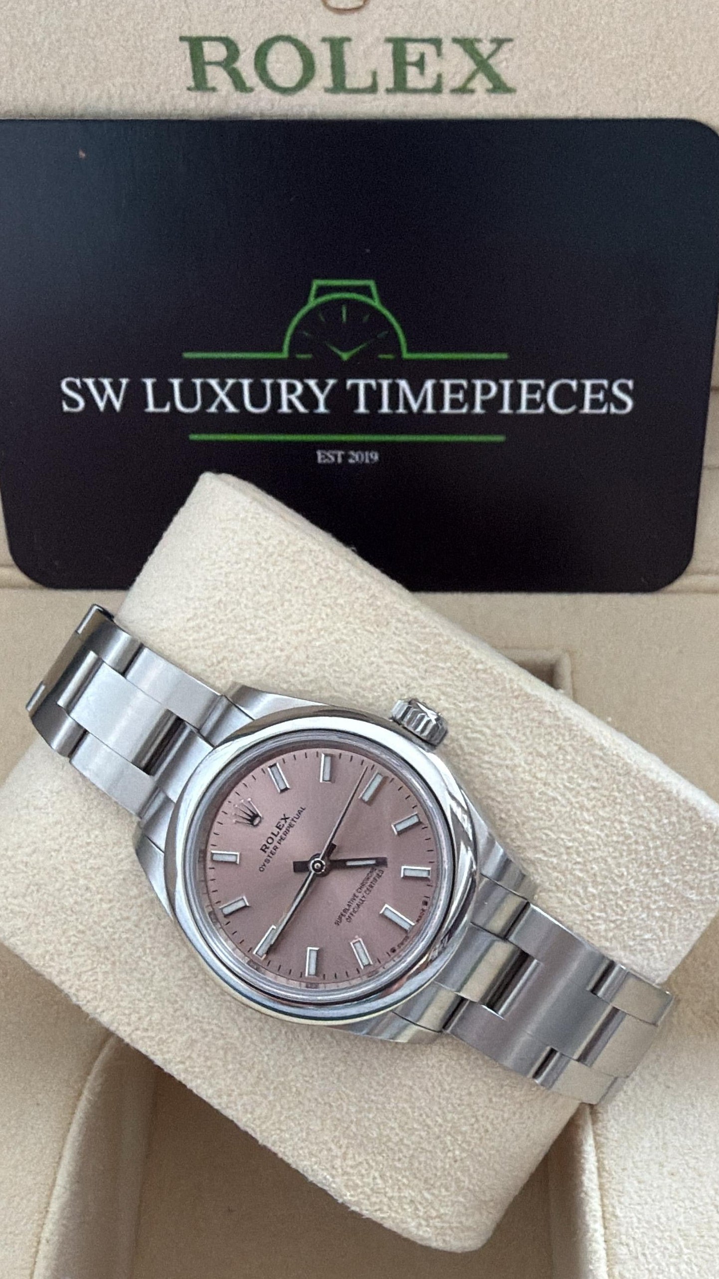 Oyster Perpetual ‘Dusty Pink’ 28mm